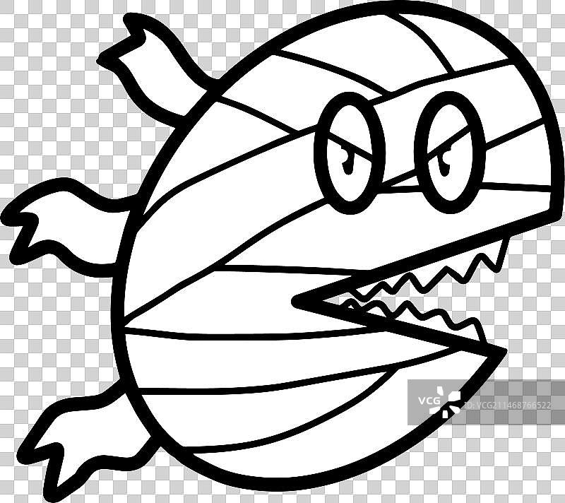 木乃伊表情符号图片素材