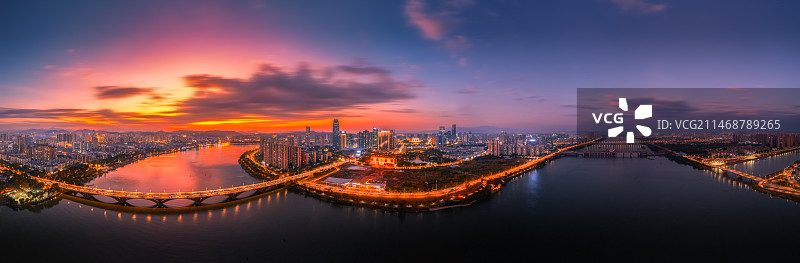 惠州惠城区全景航拍图片素材