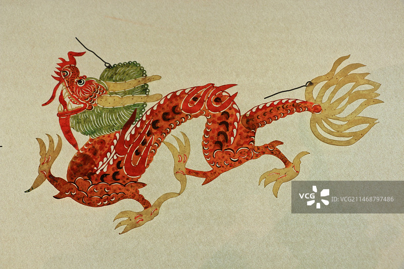 中华世纪坛龙皮影展览图片素材