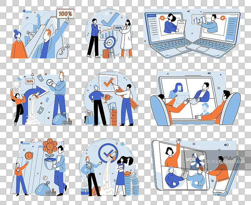 庆祝已取得的商业成就图片素材