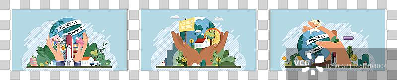 气候变化：拯救地球，选择可再生能源图片素材