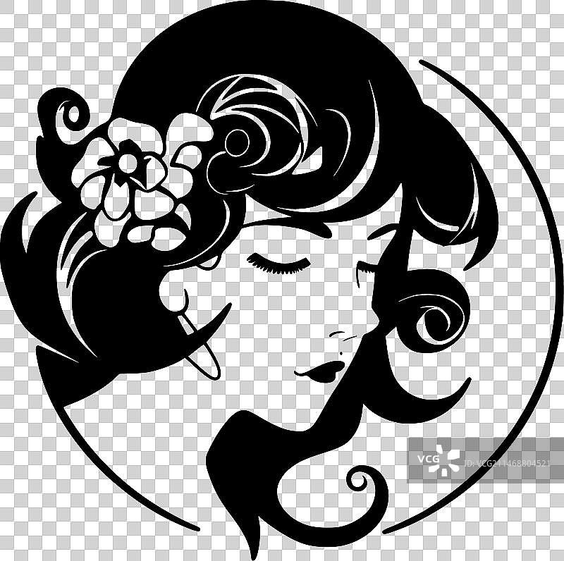 新艺术运动风极简剪影图片素材