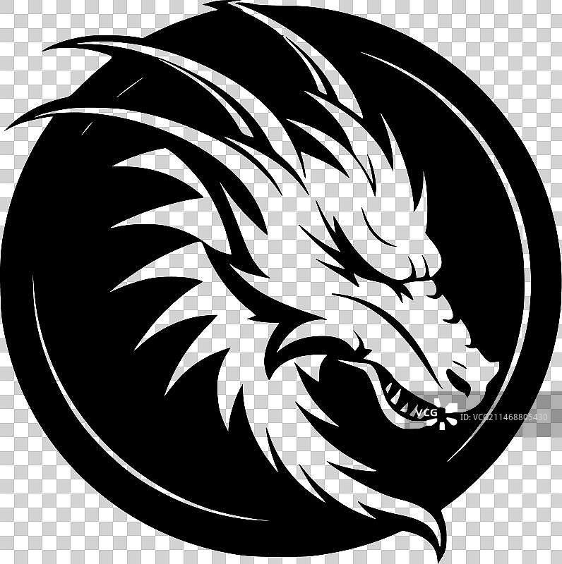 龙-高品质的标志-理想的t恤图片素材