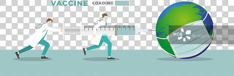 医疗概念：医生注射疫苗图片素材