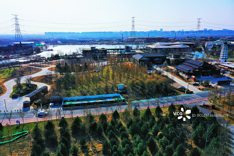 雄安新区郊野公园一步一景美无限 （郊野公园）图片素材