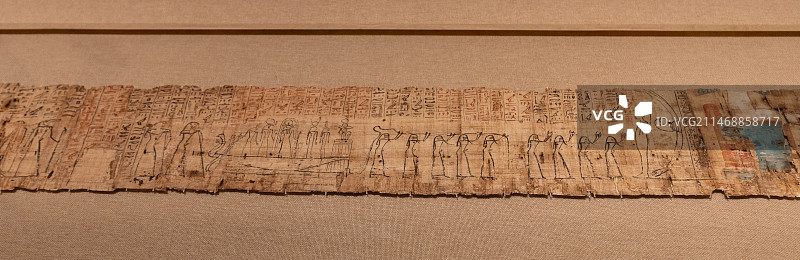 意大利都灵埃及博物馆藏古埃及亡灵之书图片素材
