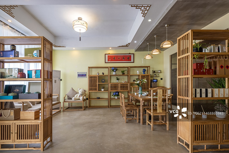 茶室装修环境效果图片素材