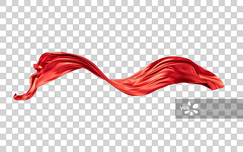 流动的布料曲线3D渲染图片素材