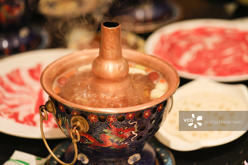 老北京涮羊肉火锅图片素材