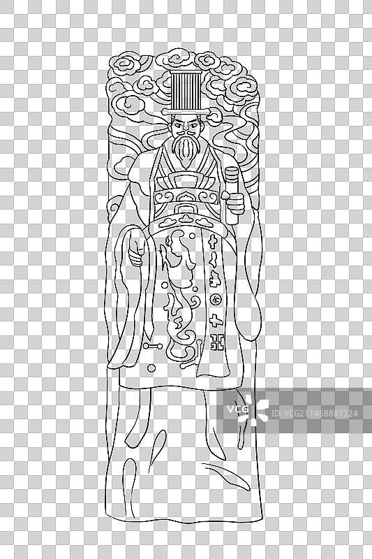 咸阳秦始皇雕像图片素材