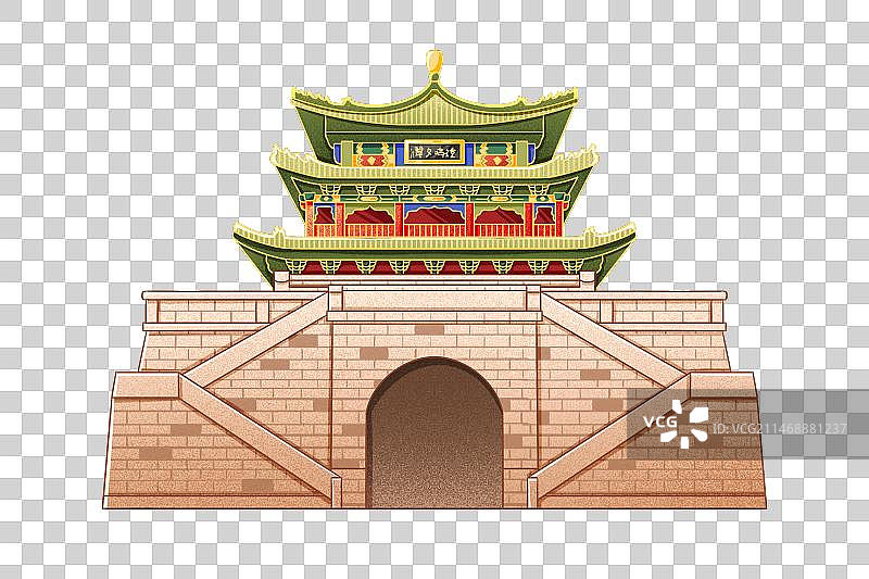 咸阳钟楼图片素材