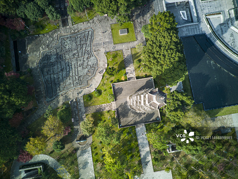 俯瞰绍兴大善塔图片素材