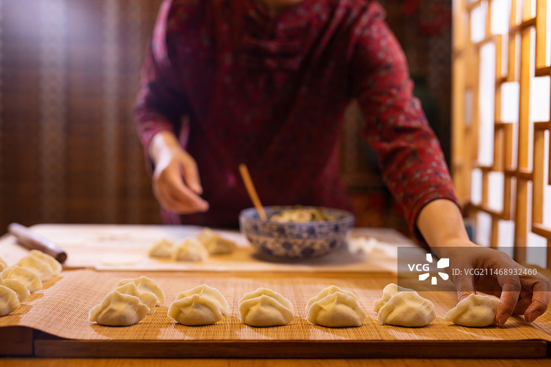 包饺子,冬至,春节,传统美食图片素材