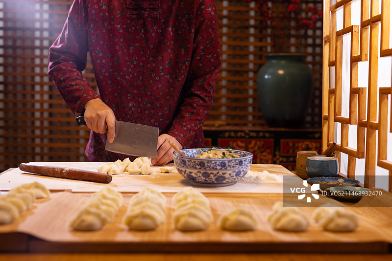 包饺子,冬至,春节,传统美食图片素材