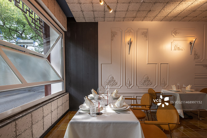 欧式高级西餐厅环境效果样板间图片素材
