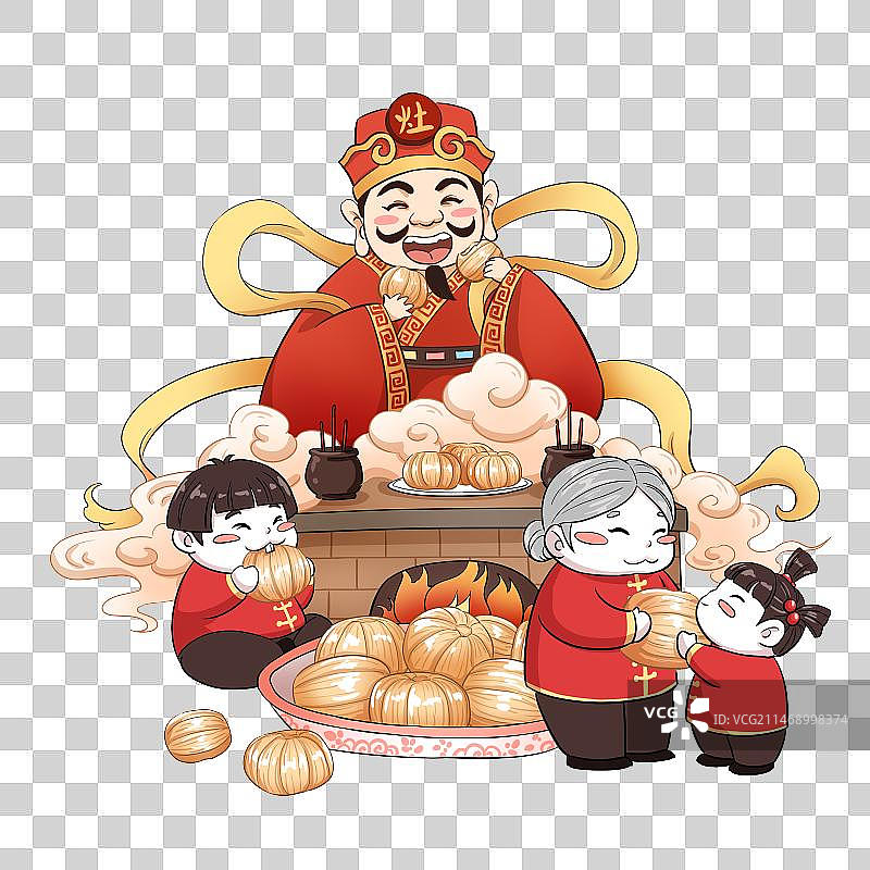 年俗通用版-祭灶图片素材