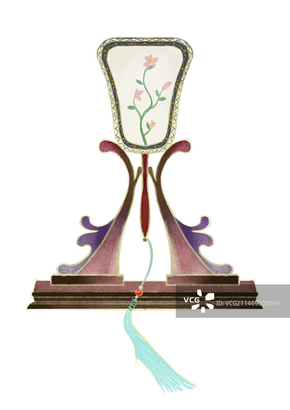 国风芭蕉扇形团扇图片素材