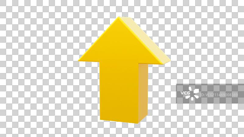 金色黄色箭头向上方向增长图片素材