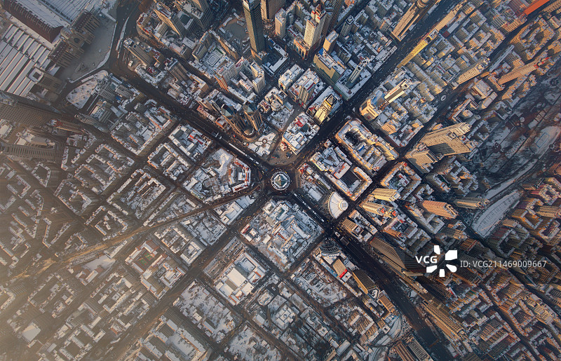 哈尔滨城市俯拍全景图片素材