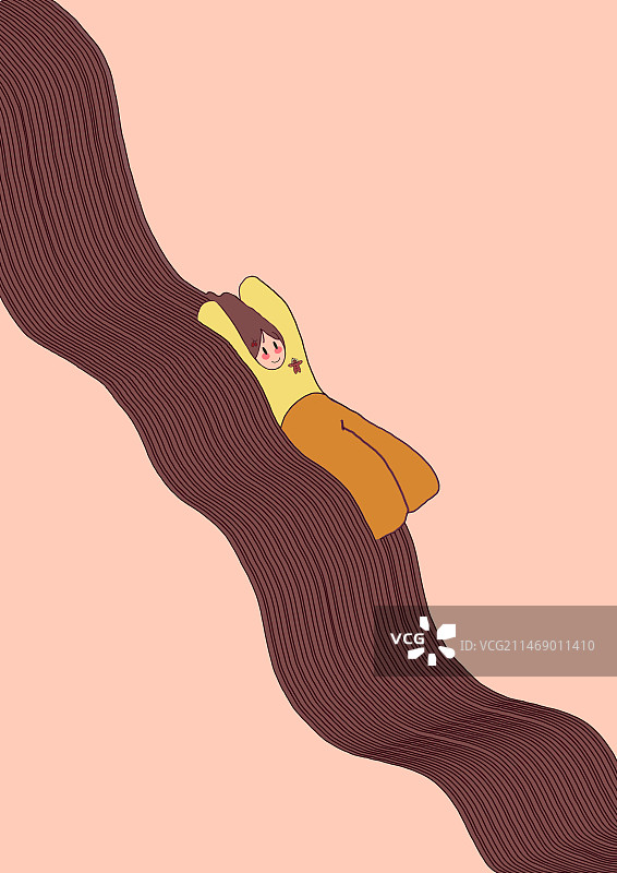 长发女孩图片素材