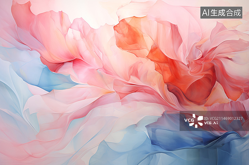 【AI数字艺术】艺术涂料彩虹迷幻全息抽象图形海报网页PPT背景图片素材