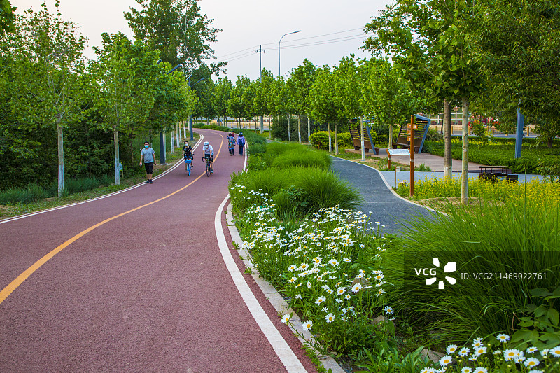 凉水河边滨河公园图片素材