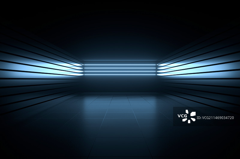 3D抽象背景的建筑空间图片素材