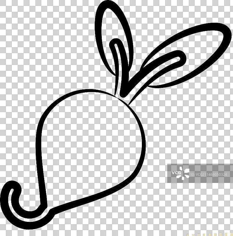 果蔬符号相关萝卜图标图片素材