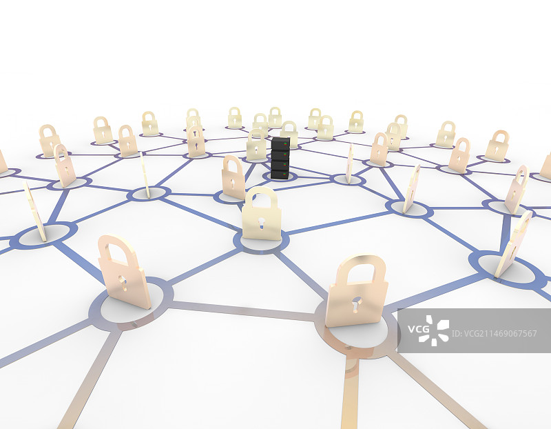 网络数据传输安全防护图片素材