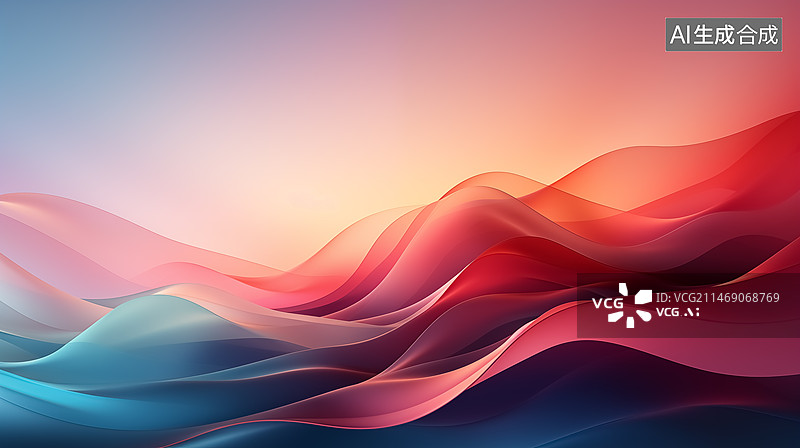 【AI数字艺术】飘逸流体背景图片素材