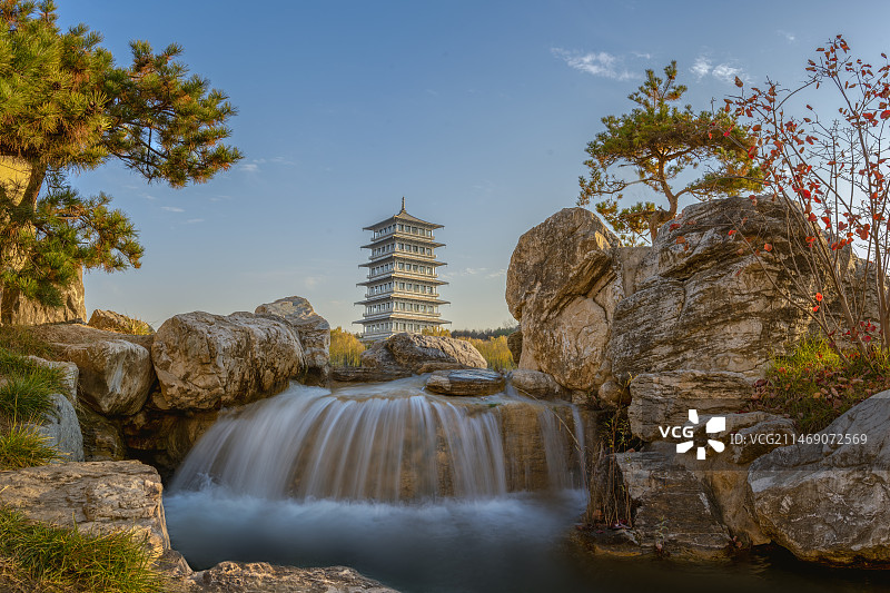 长安塔图片素材