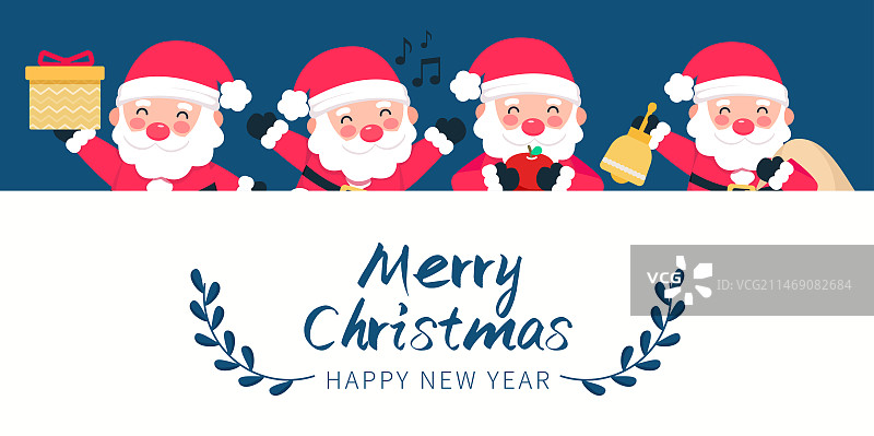 圣诞老人插画海报图片素材