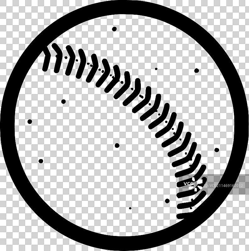 棒球极简剪影图片素材