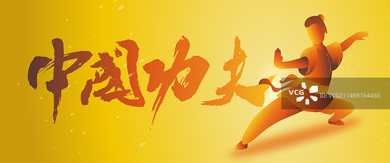 中国功夫武术人物中国风国潮艺术展现招式图片素材