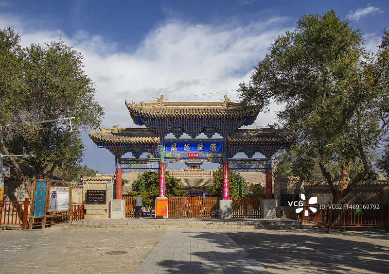 青海省贵德县文庙与玉皇阁图片素材