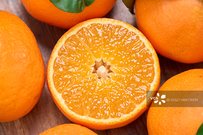 水果橙子切面的特写图片素材