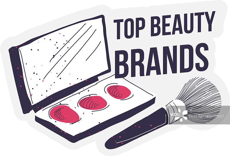 顶级品质彩妆盘图片素材