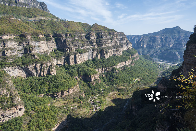 林州市石板岩镇太行山风貌图片素材