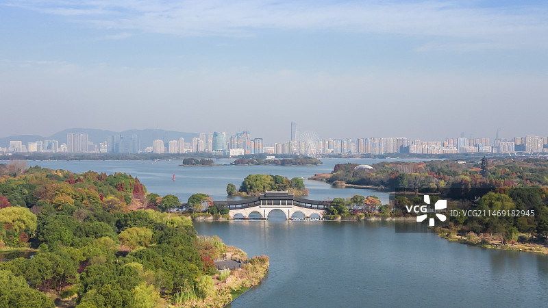 湿地公园与城市美景图片素材