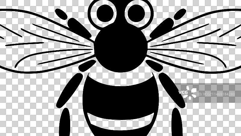 高品质蜜蜂logo设计，适用于T恤图片素材