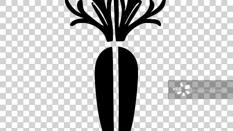 高品质胡萝卜T恤logo图片素材