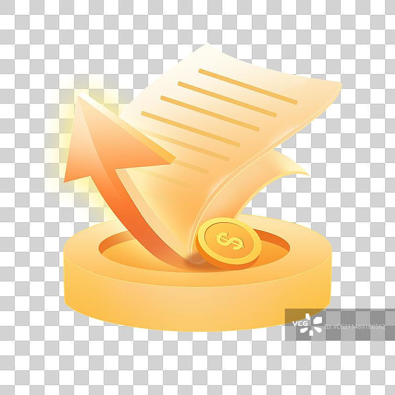 金融金币箭头账单图片素材