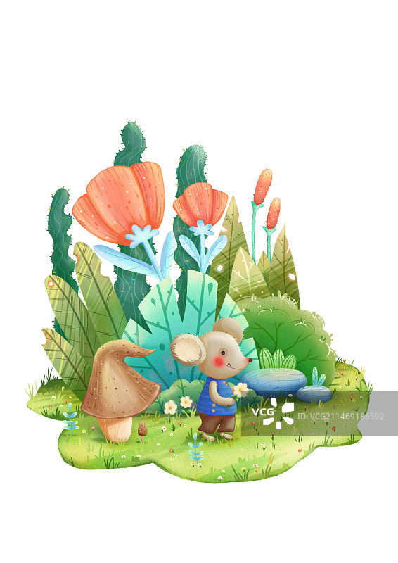 植物绘本图片素材