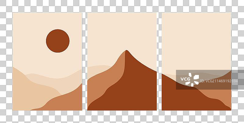 现代沙漠景观拼贴抽象图片素材