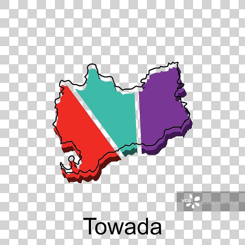 十和田市高精度地图设计图片素材