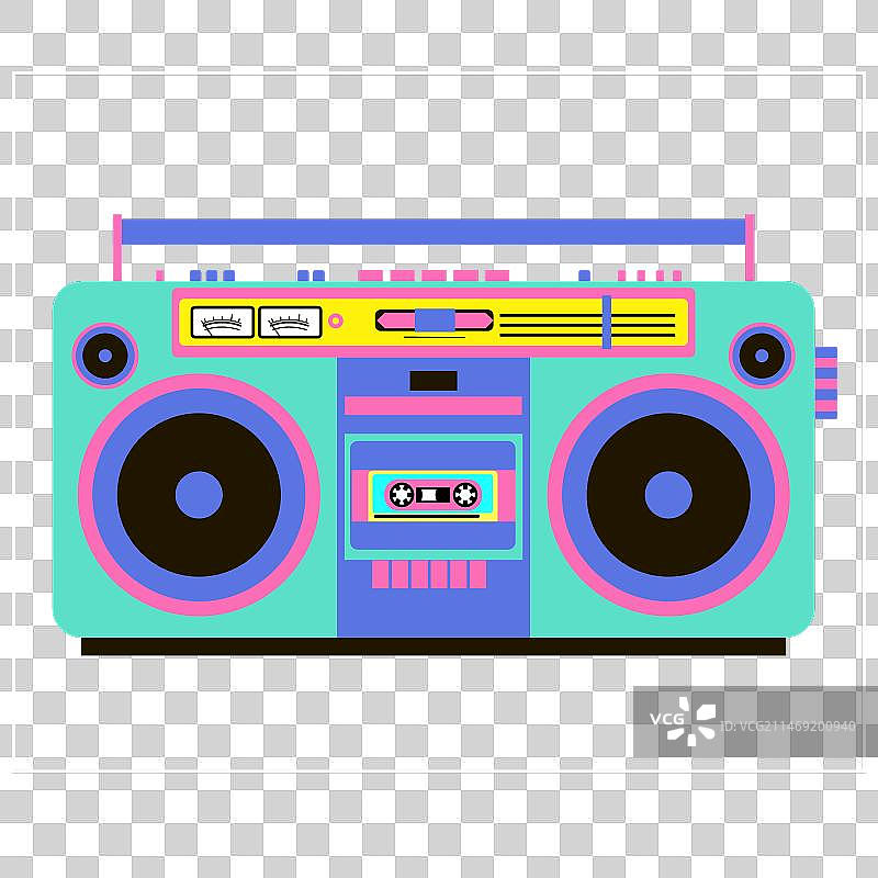 复古卡式录音机音乐图片素材