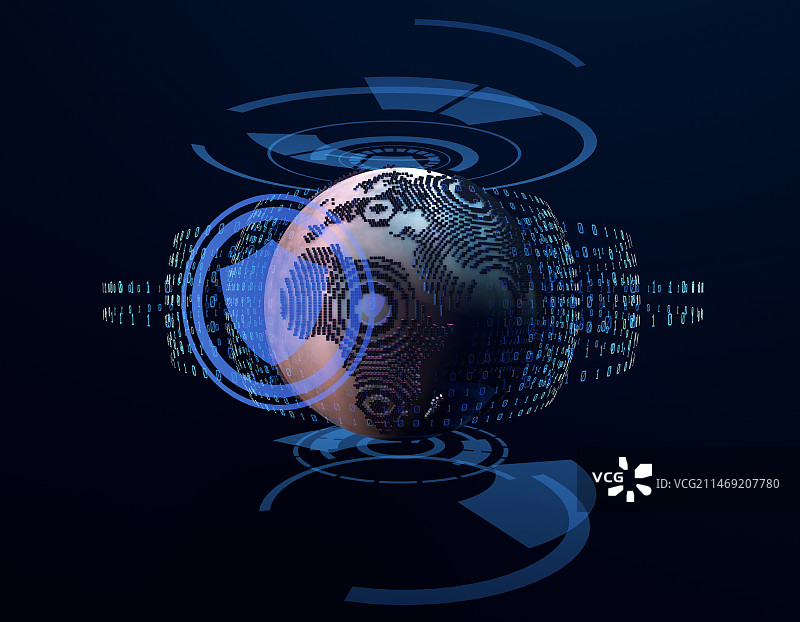 全球网络科技数据安全保护图片素材