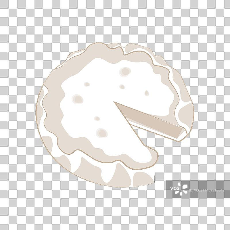 圣塞巴斯蒂安巴斯克乳酪蛋糕卡通图片素材