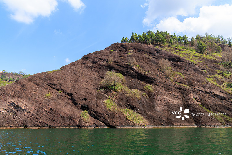 福建省龙岩市连城县冠豸山景区九龙湖图片素材