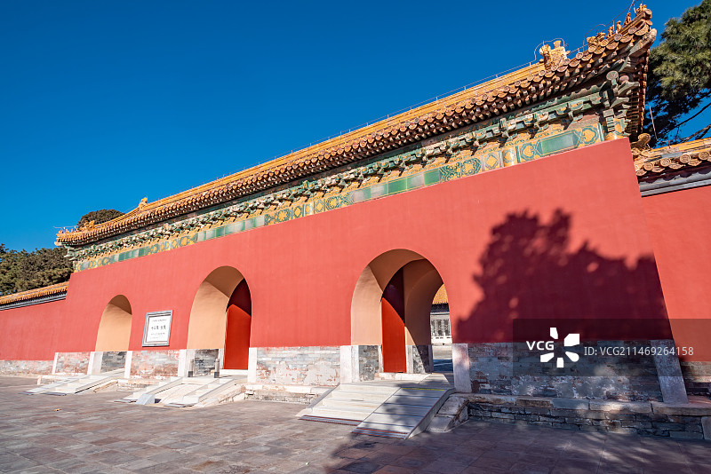 北京明十三陵长陵大宫门图片素材